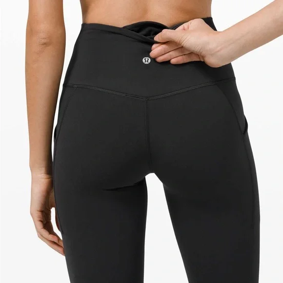 Lululemon Align High-Rise Crop Leggings 23” with Pockets Black Size 4 - Picture 3 of 11